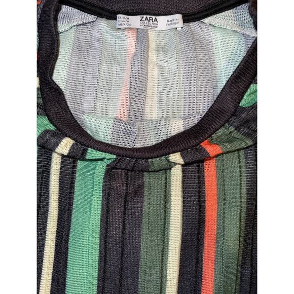 ZARA STRIPED top size M retro - Picture 3 of 4